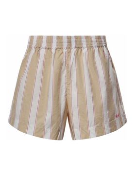 Shorts in cotone a righe