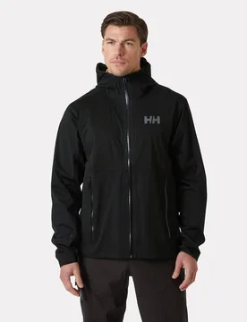 Men's Momentum 3-Layer Stretch Jacket Black S - Black - Male - Helly Hansen - FashionsVida