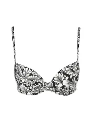 Bikinioberteil con aros básico para mujer negro 34