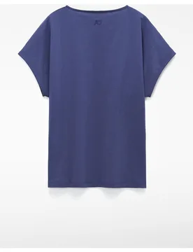 Camiseta de mujer recta en pyratex® algodón español - Adolfo Dominguez - FashionsVida