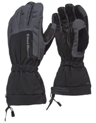 Gants d'alpinisme isolants et imperméables - Glissade Gloves Black en Cuir - Taille S - Noir