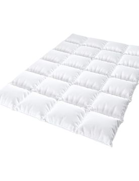 Feder-Daunen Steppbett "Zirbe", 135x200 cm weiss