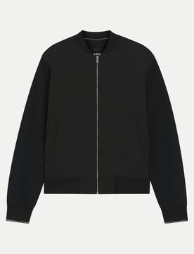 Black Sweatjacke Wattiert mit Reißverschluss Schwarz XXL