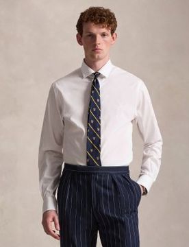 Para hombre. 712827064002 Camisa de popelina Slim Fit (38), Casual, Algodón, Clásico, Manga larga