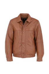 Ferdinando' Mens Bomber Jacket - Tan - Size X-Small