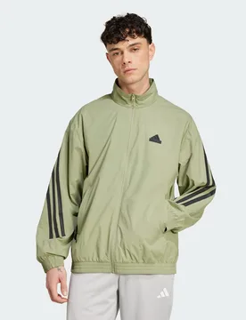 Giacca da allenamento Future Icons 3-Stripes Woven M Tent Green - Adidas - FashionsVida