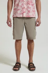Explore Mens Shorts - Beige - Beige - Size: W28