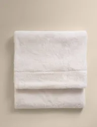 Supersoft Faux Fur Large Throw Ivory