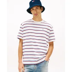 Camiseta de hombre de rayas relaxed fit de manga corta