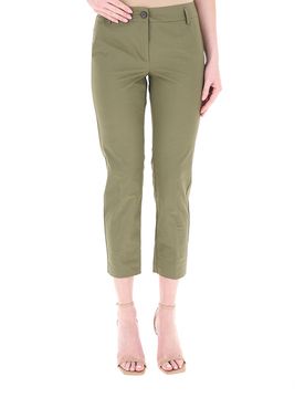 Pantalone a sigaretta VERDE OLIVA 40