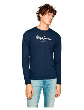 Maglietta A Maniche Lunghe Eggo Navy XS
