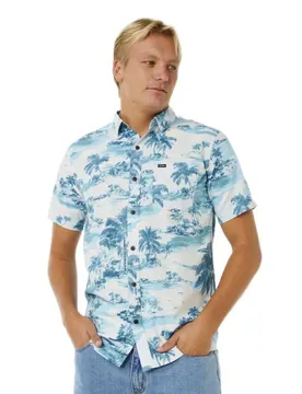 Chemise à Manches Courtes Sessions Glacier Blue M