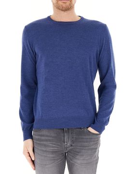 Maglia lana merino BLU AVIO S
