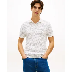 Polo de caballero de manga corta estampado