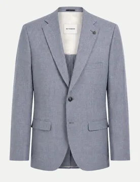 Regular-Fit Baukasten Sakko aus Wolle-Mix Blau 50 - Roy Robson - FashionsVida