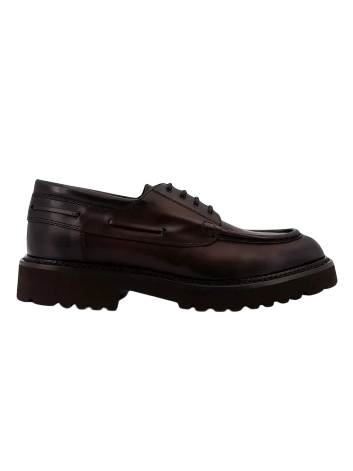 Scarpe stringate basse uomo - derby barca parabout - marrone - DOUCAL'S - FashionsVida