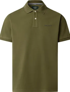 Polo à Manches Courtes Heritage Ess Moss Green S - Hackett - FashionsVida