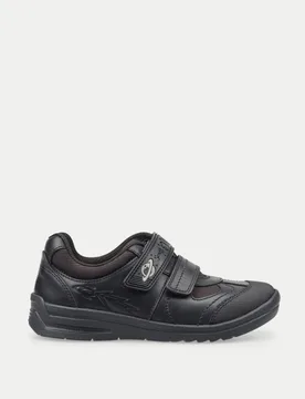 Kids' Leather Riptape Schoolwear Shoes (10 Small - 4 Large) Black male - Start-Rite - FashionsVida