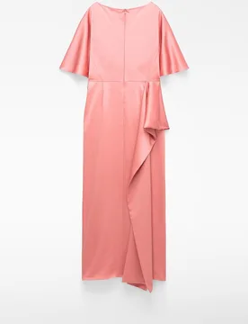 Vestido largo con gesto lateral - Adolfo Dominguez - FashionsVida