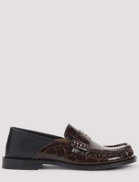 Campo Flap Back Loafer in Waxy Calfskin