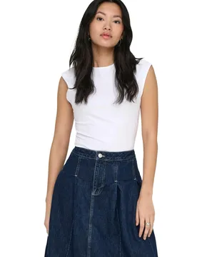 Only Damen Top Weiß 517624