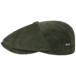 Panel Cordial Flat Cap by - olive - Unisex - Size: L (58-59 cm)