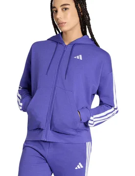 Chaqueta capucha y cremallera ess 3s sudadera mujer Morado (L) - Adidas - FashionsVida