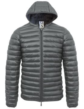 Piumino grigio piombo MK24001