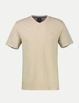 Lerros Basic T-shirt Beige XL - Lerros - FashionsVida
