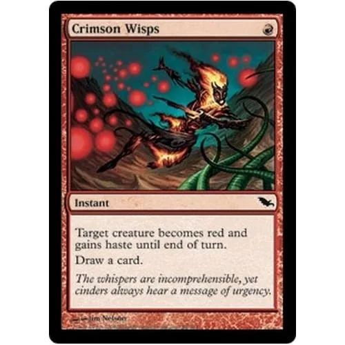 Crimson Wisps (foil) Shadowmoor - Magic: The Gathering - FashionsVida