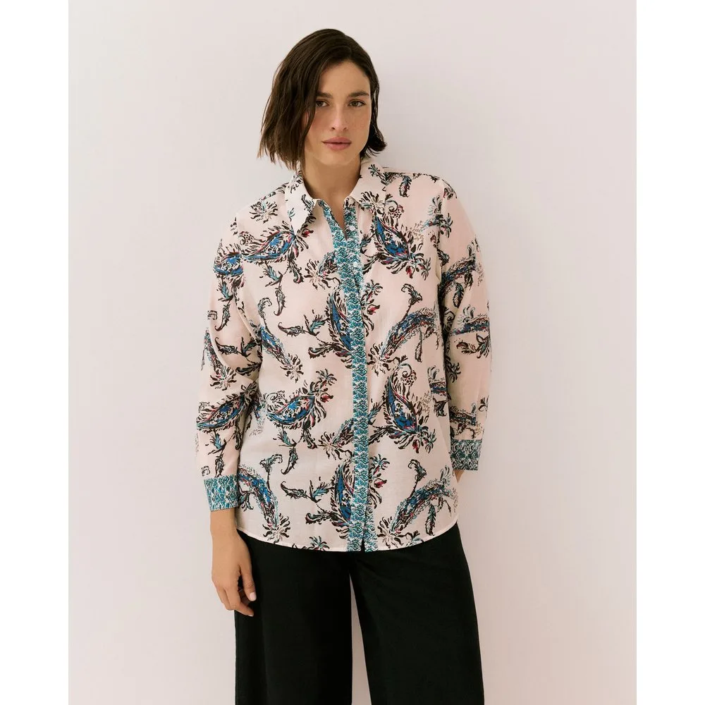 Camisa manga larga de mujer - Couchel - FashionsVida
