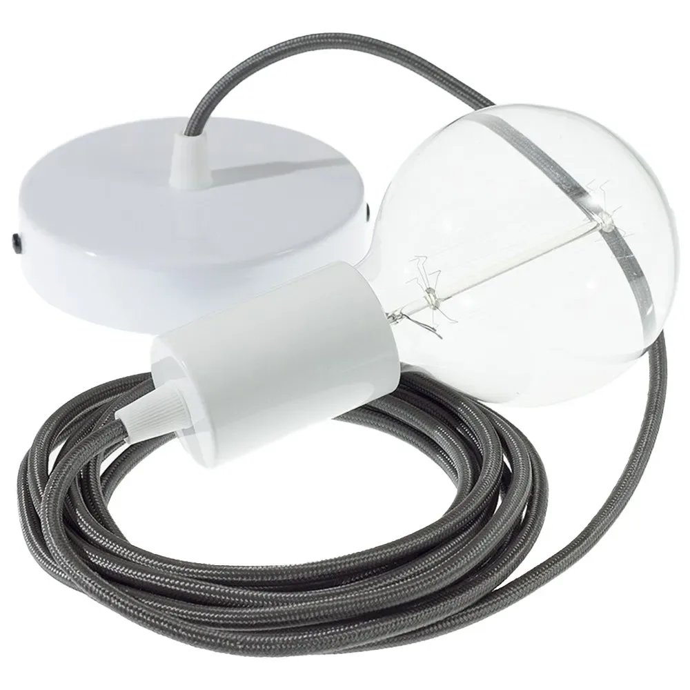 Cables Suspension Luminaire Rm26 2 M Dark Gray / White One Size - Creative - FashionsVida