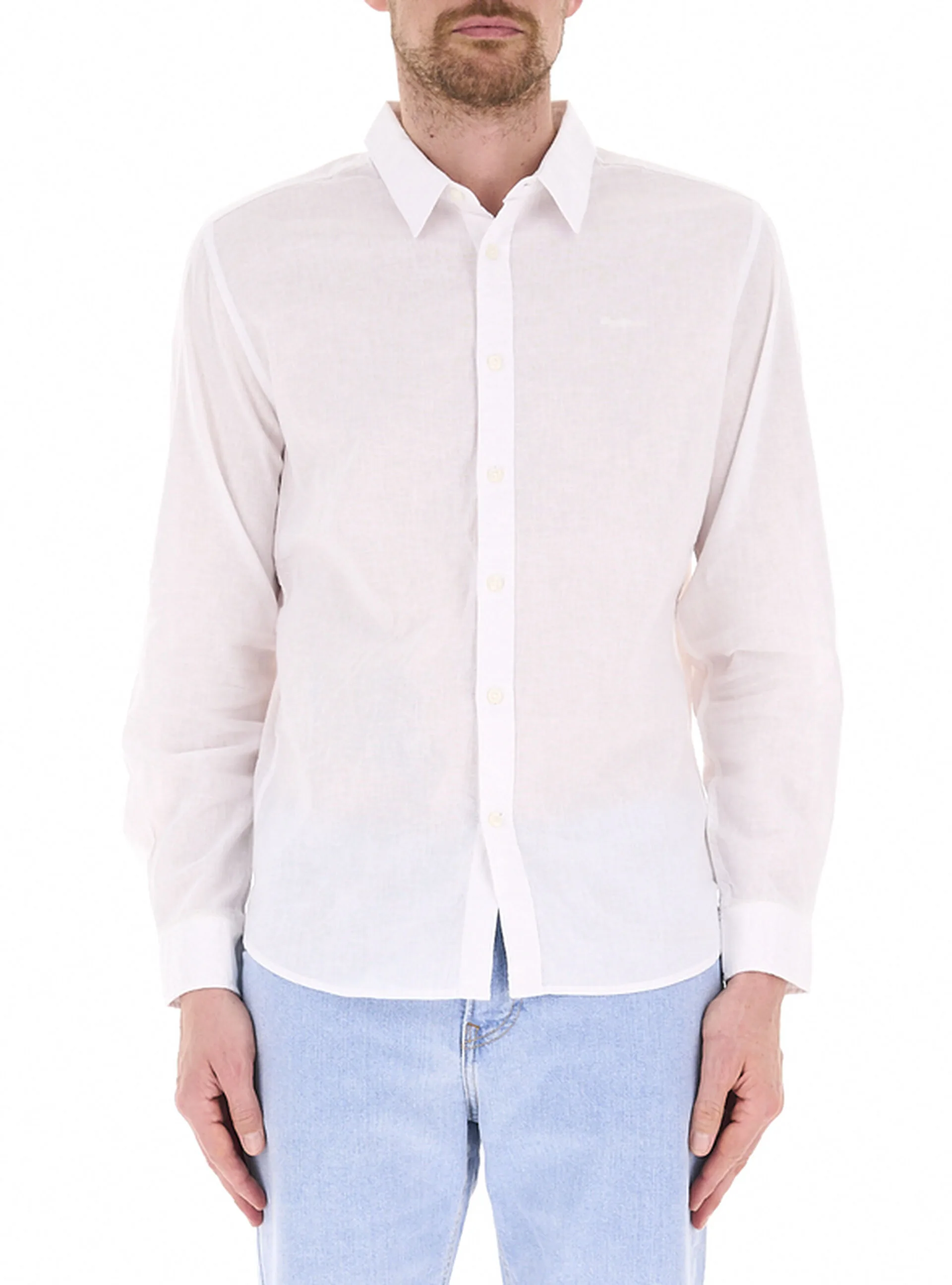 Pepe Jeans Camicia in lino PANNA L - Pepe jeans - FashionsVida
