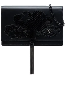 Calfskin Cloud Star Applique Classic Monogram Kate Tassel Wallet on Chain - Saint Laurent - FashionsVida
