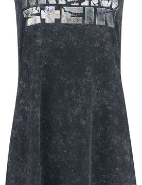 Kurzes Kleid - S bis 3XL - für Damen - Größe 3XL - dunkelgrau - Lizenziertes Merchandise! - Frauen - female