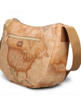 Borsa a tracolla Soft Petals Donna Tabacco in Pelle