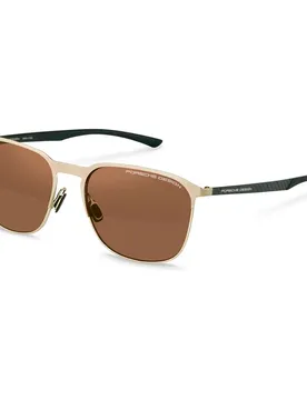 Occhiali Da Sole Polarizzati P8979 Square Gold / Black Brown/CAT3P