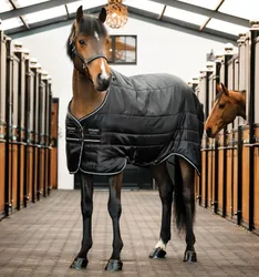 Stalldecke EASY-LAYER Stable 100g, black/black/silver 165