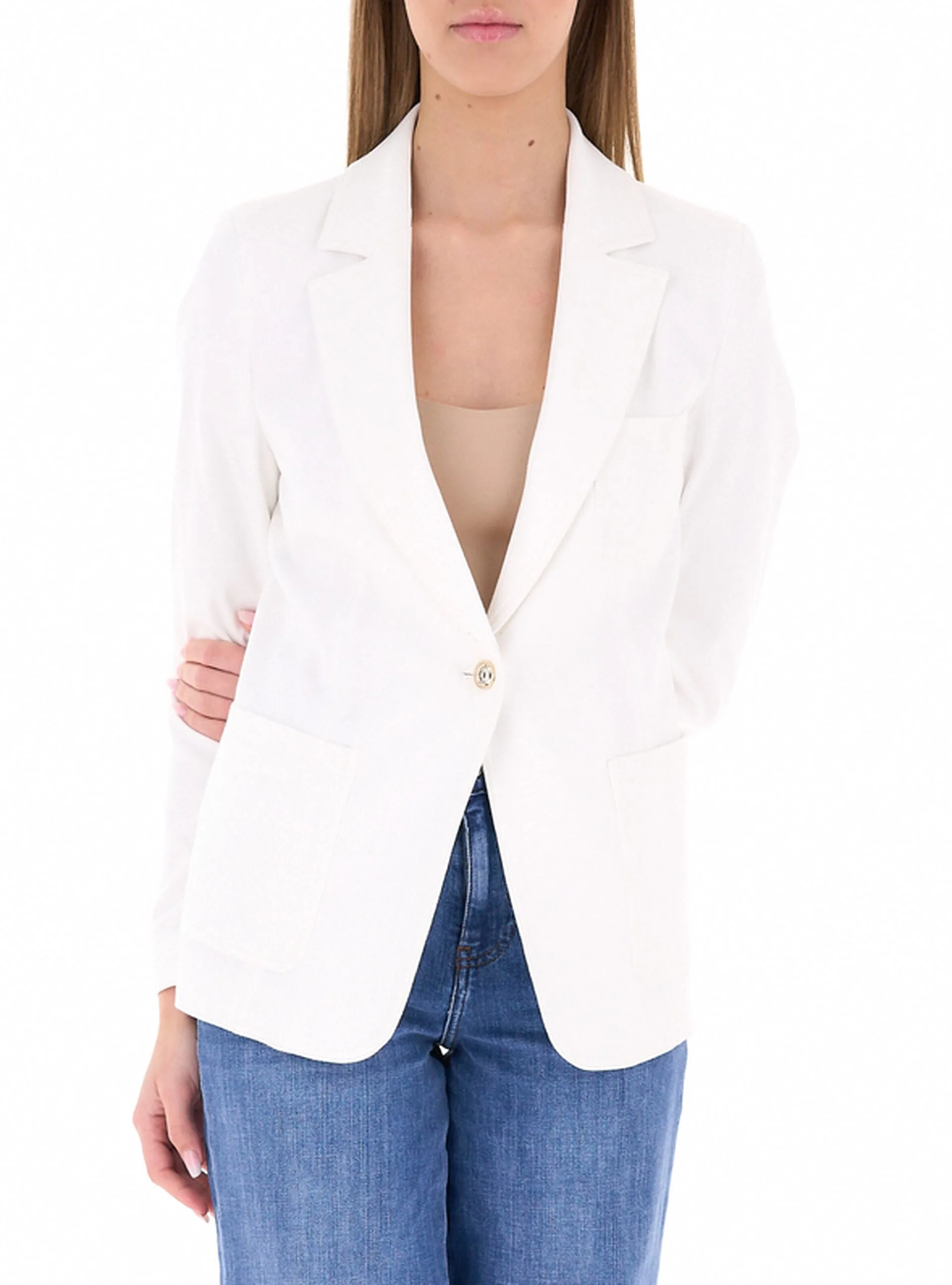 Blazer monopetto BIANCO 42 - Diana Gallesi - FashionsVida