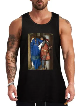 The Meeting on the Turret Stairs - Frederick William Burton 1864 Tank Top Summer Casual Tank Top Loose Lightweight Sleeveless - Aliexpress - FashionsVida