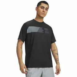 T-shirt à Manches Courtes Tech Graphic Black / Mod Gray M