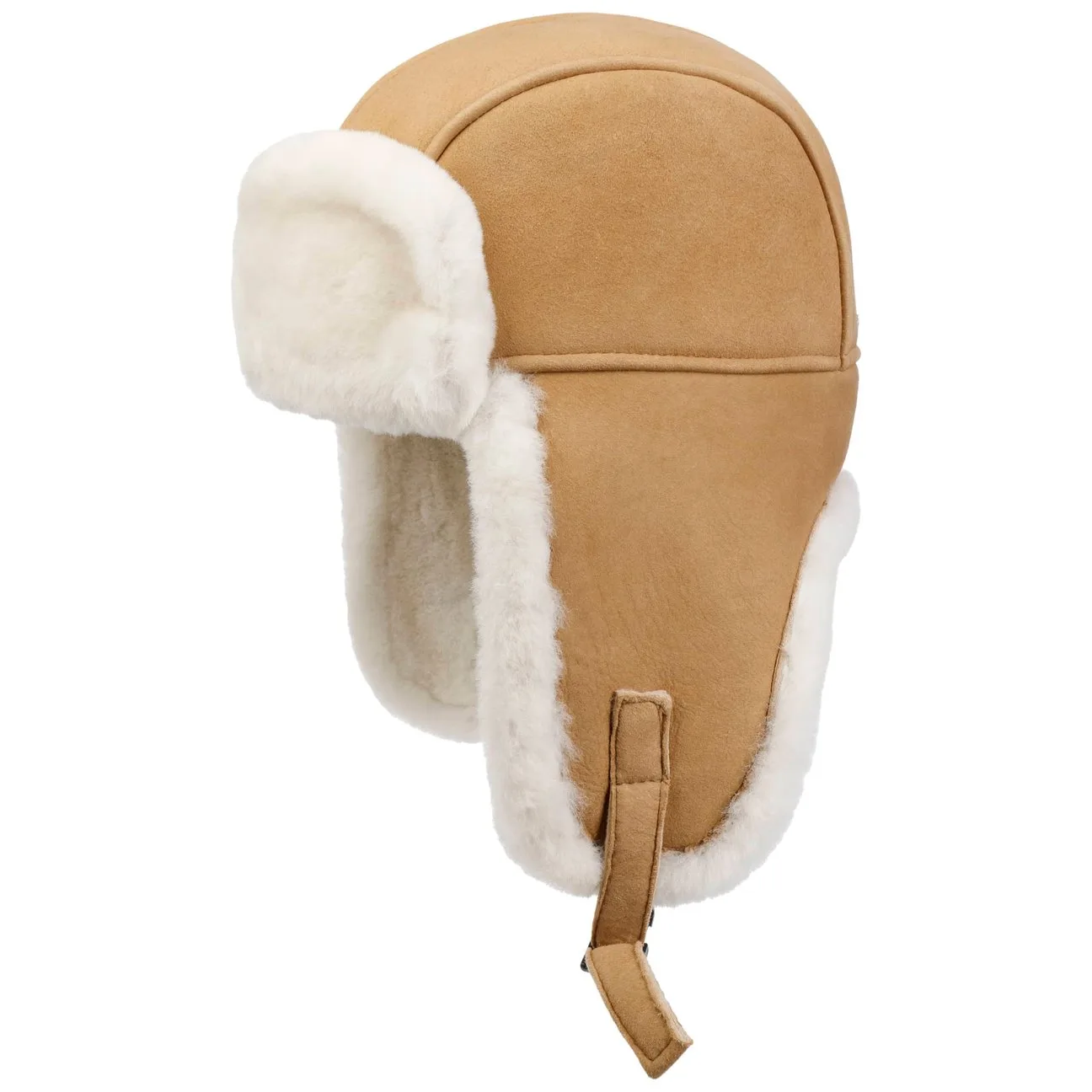 Lambswool Trapper Hat by - camel - Damen - Size: M (56-57 cm) - Seeberger - FashionsVida