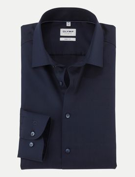 Body-Fit Hemd Level Five Blau 38