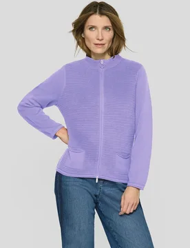 Strickjacke relax - Flieder - female - Size: 40 - RABE - FashionsVida