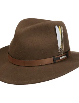Sardis VitaFelt Traveller Hat by - light brown - Female - Size: M (56-57 cm) - Stetson - FashionsVida