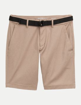 Regular structured chino short Beige XL