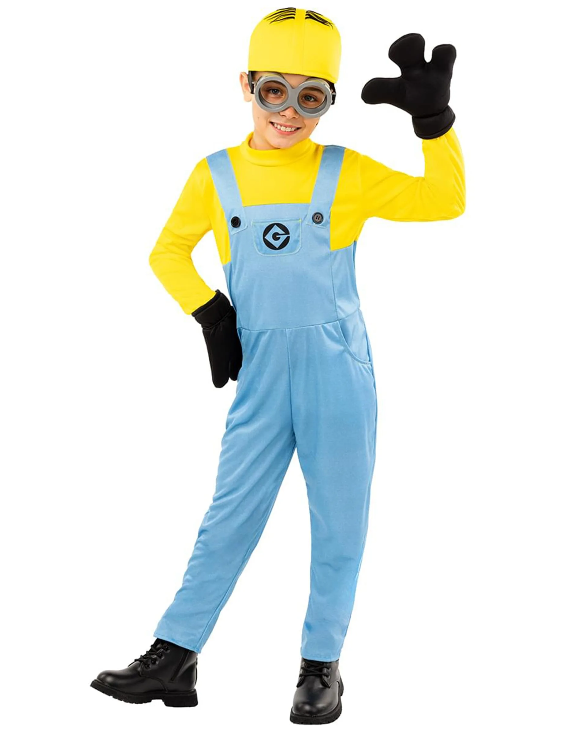 Minions Kinderkostüm Dave gelb-hellblau - FUNIGLOBAL - FashionsVida