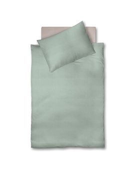 Musselin Bettwäsche CAPRI 70x90cm/140x200cm Mint hellgrün baby