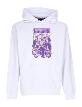 Felpa Leggera Cappuccio Uomo Gas Hoodie White