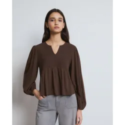 Brownie - Blusa de mujer con smock